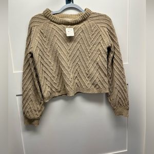 Cable knit sweater